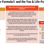 The formulas explaining the universal basis that grounds the 5P-Formula into our lives